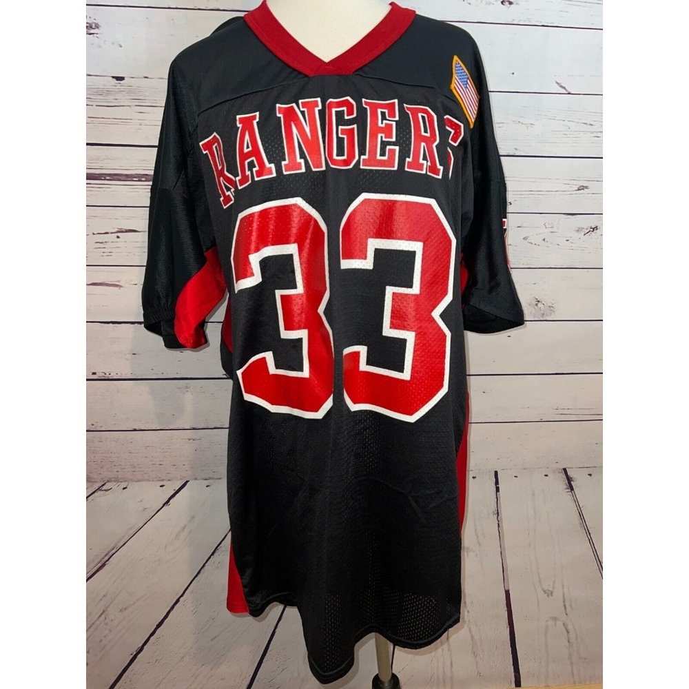 Delong New York‎ Rangers Hockey Jersey XL Extra Large #33 33 USA  Vintage Nylon